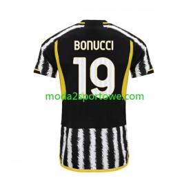 Koszulka Juventus Leonardo Bonucci 19 Domowe Stroje Piłkarskie 2023/24 Krótki Rękaw